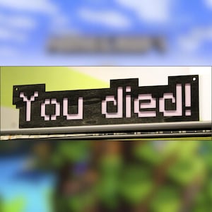 YOU DIED Sign