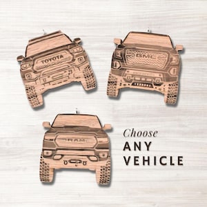 Custom Car Air Fresheners | Personalized Wooden Truck Scents | Fragrance Oil | Reusable SUV Freshener | Long Lasting
