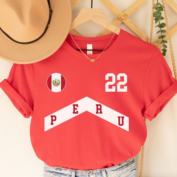 T-shirt Pérou, maillot du Pérou, t-shirt du Pérou, cadeaux du Pérou, chemise du Pérou, t-shirt du Pérou, cadeau de fans du Pérou, jeu du Pérou, coupe du monde du Pérou