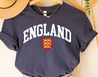 England-T-Shirt, England-T-Shirt, Vereinigtes Königreich-T-Shirt, England-Shirt, Geschenk für englisches England-Team-Shirt, England-Nationalmannschaft