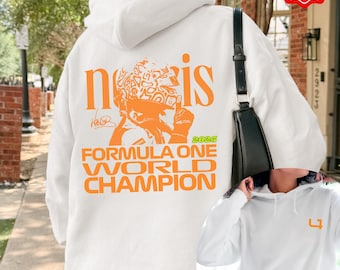 Formula 1 Hoodie Sweatshirt, Lando Norris 2025 Shirt, Formula One World Champion Hoodie, Racing Team, F1 Gift, F1 T-shirt, F1 Hoodie Merch