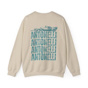 Felpa Kimi Antonelli Formula 1, girocollo Formula Uno, team di corse F1, regalo merchandising Antonelli 12, regalo campione del mondo, regali con maglietta da corsa immagine 11