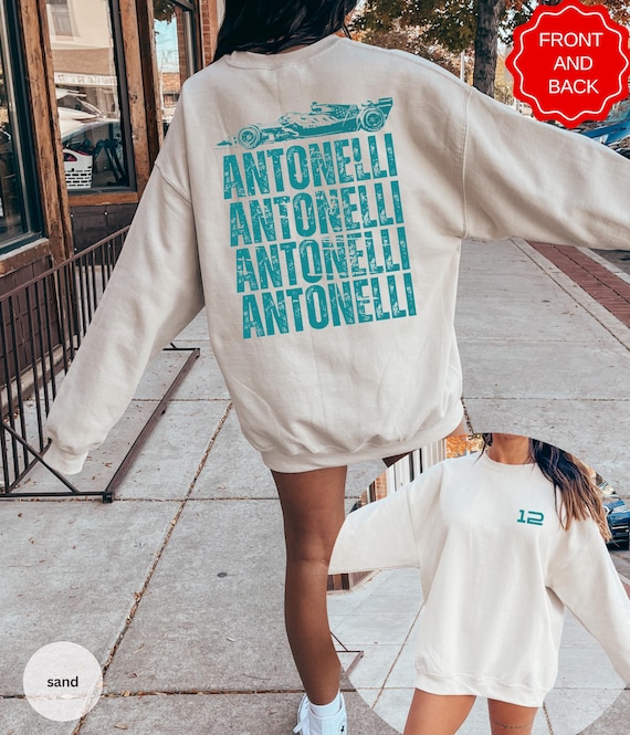 Kimi Antonelli Formula 1 Sweatshirt,  Formula One Crewneck, F1 Racing Team, Antonelli 12 Merch Gift, World Champion Gift, Racing Shirt Gifts