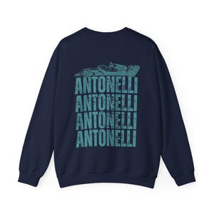 Felpa Kimi Antonelli Formula 1, girocollo Formula Uno, team di corse F1, regalo merchandising Antonelli 12, regalo campione del mondo, regali con maglietta da corsa immagine 8
