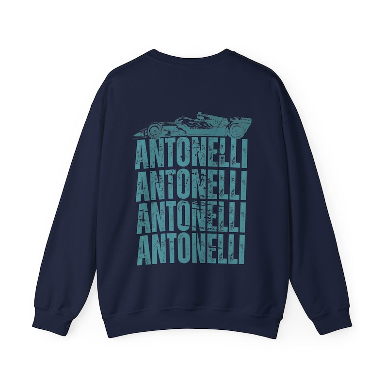 Felpa Kimi Antonelli Formula 1, girocollo Formula Uno, team di corse F1, regalo merchandising Antonelli 12, regalo campione del mondo, regali con maglietta da corsa immagine 8