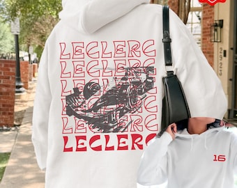 Charles Leclerc Hoodie, Formula 1 Hoodie Sweatshirt, F1 Merch, Leclerc 16, Race Day Shirt, Formula One Apparel, F1 Gifts , Formula 1 Women