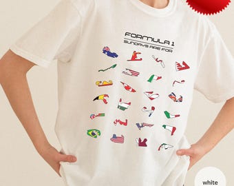 Sundays are for Formula1 Shirt, Race Weekend Formula 1, Circuit Map, F1 Race Day Merch,  Formula1 Gifts Women/ Men, Formula one gift, F1 fan