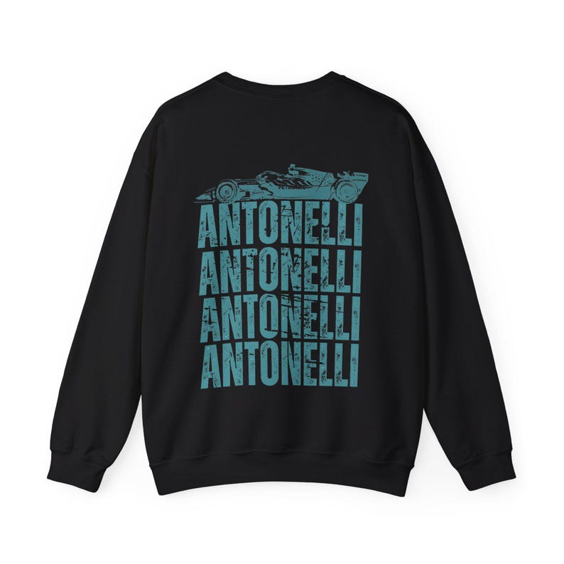 Felpa Kimi Antonelli Formula 1, girocollo Formula Uno, team di corse F1, regalo merchandising Antonelli 12, regalo campione del mondo, regali con maglietta da corsa immagine 10