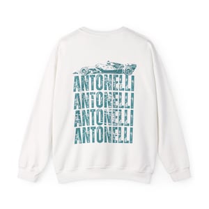 Felpa Kimi Antonelli Formula 1, girocollo Formula Uno, team di corse F1, regalo merchandising Antonelli 12, regalo campione del mondo, regali con maglietta da corsa immagine 7
