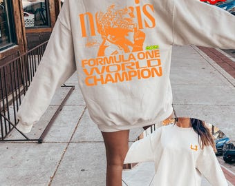 2025 Lando Norris Formula 1 Sweatshirt,  Formula One Crewneck, F1 Racing Team, Norris 4 Merch Gift, World Champion Gift, Racing Shirt Gifts