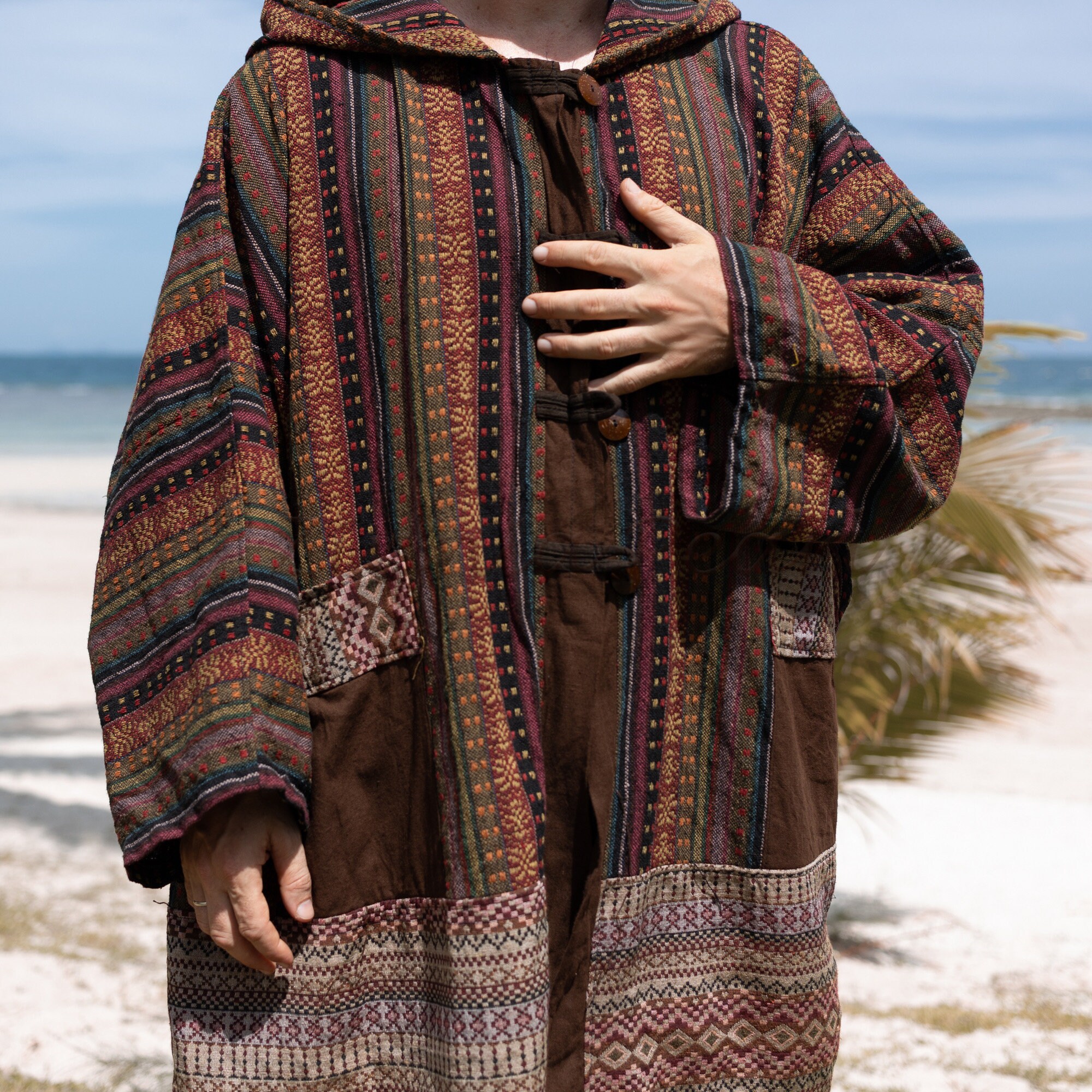 【INCHANT ME】[handmade] Mandel layered handmade long coat INCHANT ME】[handmade] Mandel layered handmade long coat
