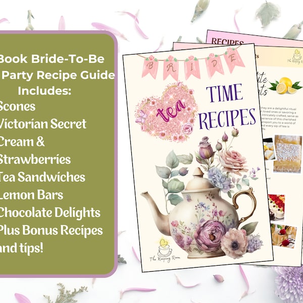Bride-to-Be TeaParty Recipe Book from 'TheKeepingRoom88'