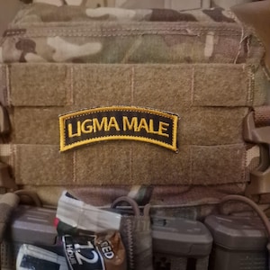 Ligma male Tab military hook morale patch