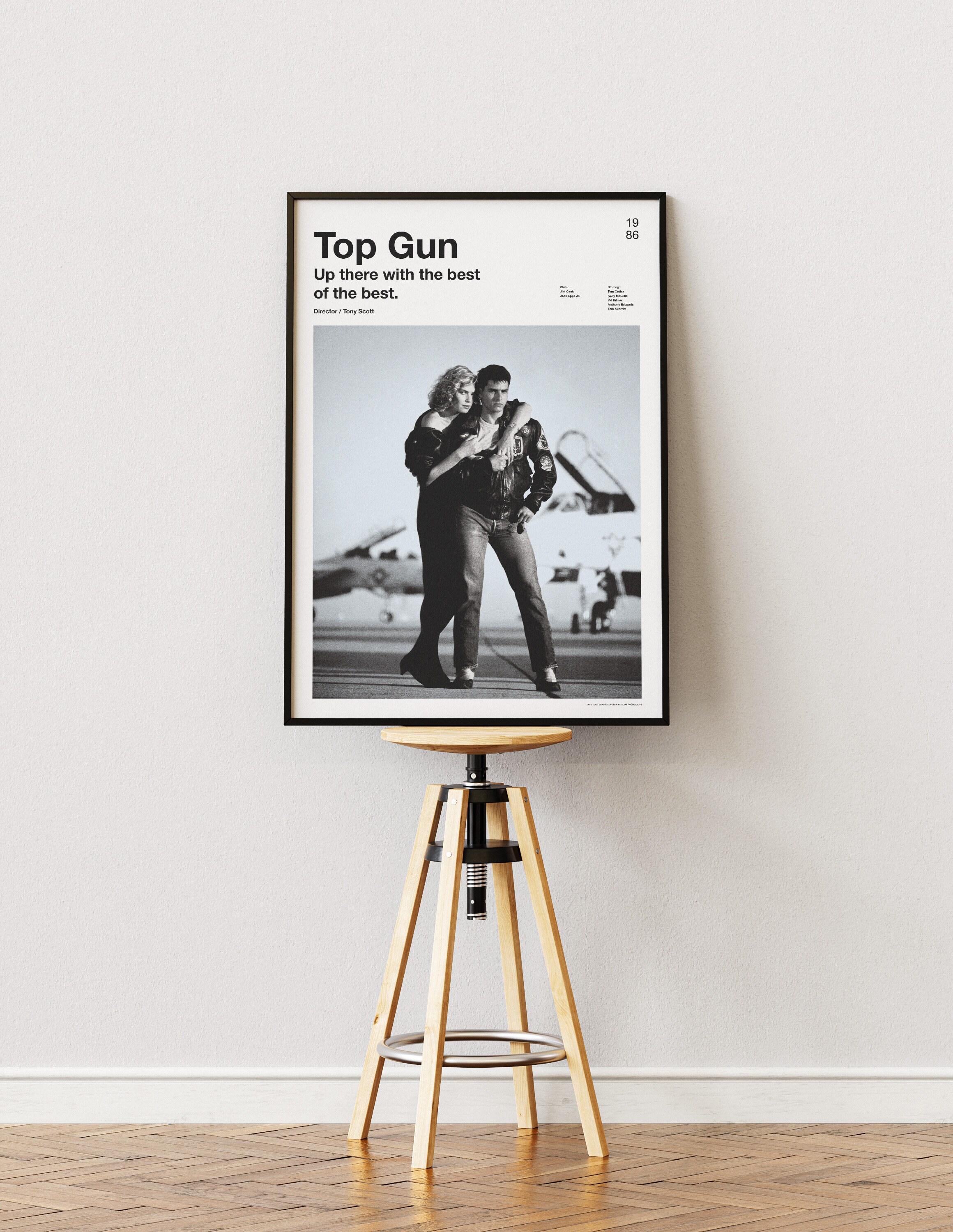 Top Gun / Tony Scott / Digital Download Minimalist Movie Poster a4/a3 ...