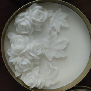 Little Rose garden candle box, Perfect gift option, Natural scented soywax candles