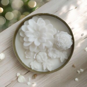 Floral Pattern Soy Candle Tin