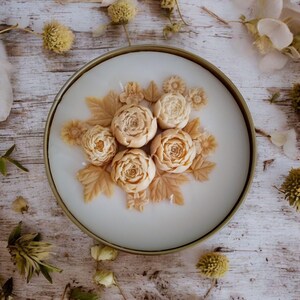 Fall Peony Garden Gift for Christmas Scented Soy Candle