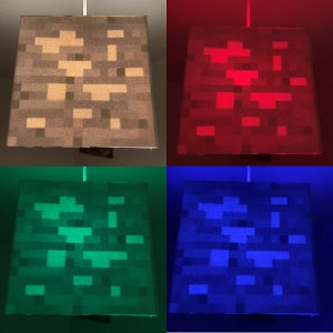 DIY - Lámpara de techo con aspecto de Minecraft