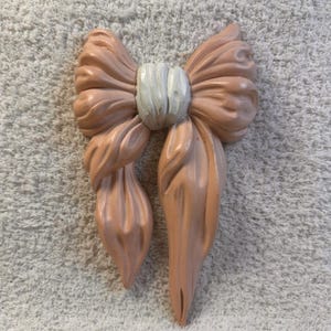 Vintage HOMCO Bow Home Interior Wall Decor Pink Ballerina Princess Girl Nursery