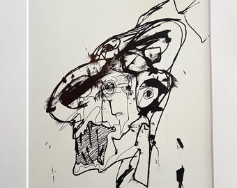 Drawing 1 - Ink Art Print