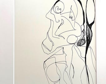Drawing 13 - Ink Art Print