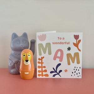 Muttertagsmam zu einer wunderbaren Mammummama-Karte Muttersonntag quadratische Grußkarte