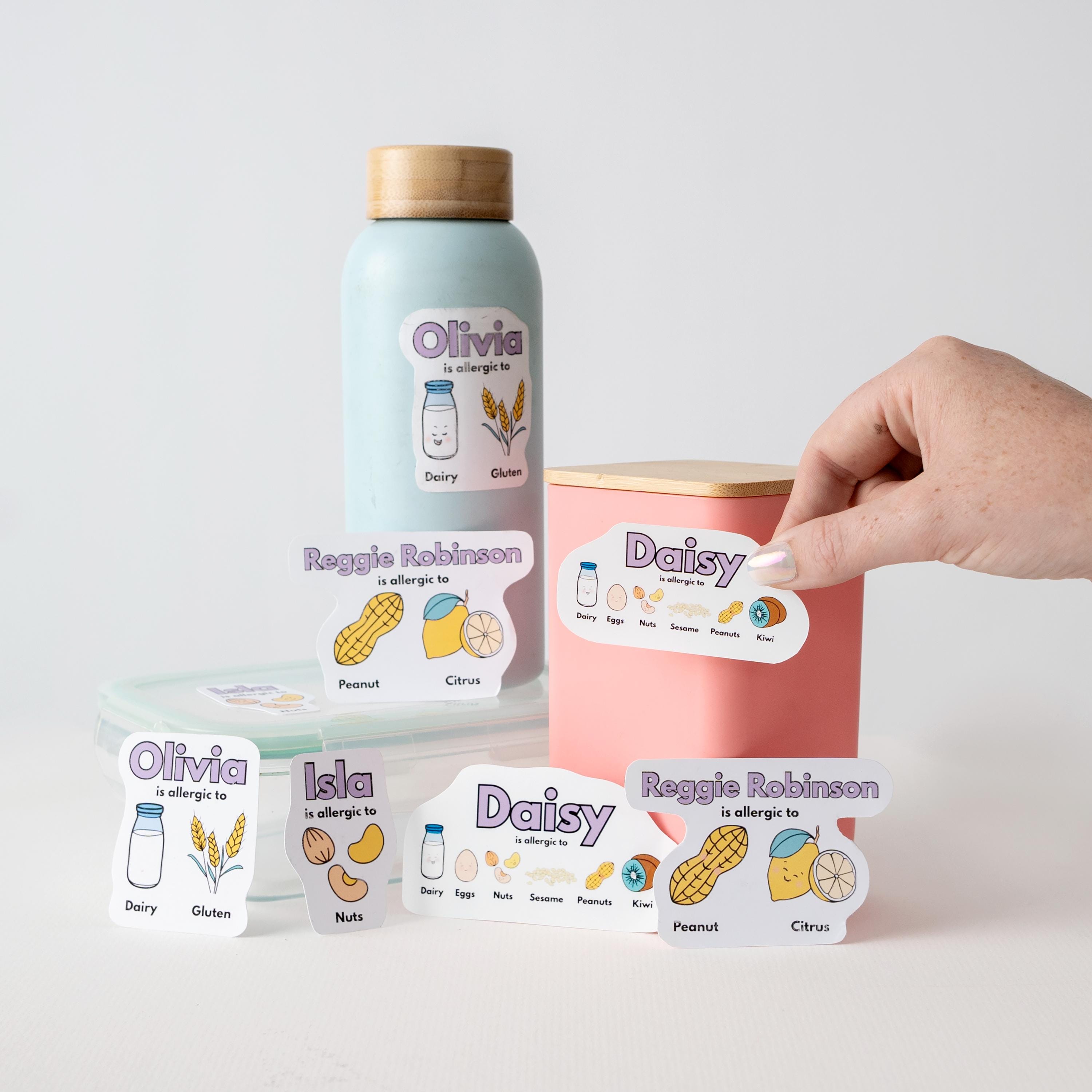 Etiquetas Personalizadas Para Lonchera: ¡El Nombre De Tu Hijo En Pegatinas Resistentes Al Agua!