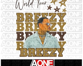 Breezy Design Chris Brown Breezy Bowl Glitter PNG (Digital Download)
