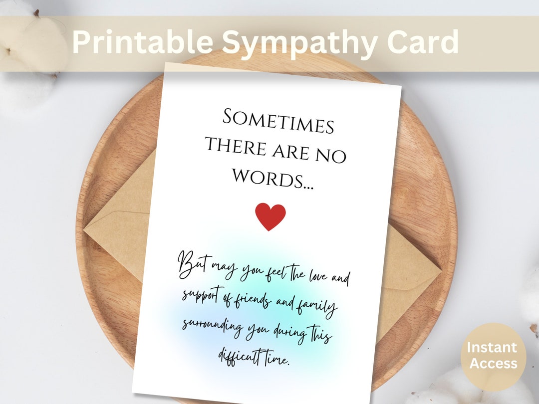 How To Show Sympathy Without Saying Sorry