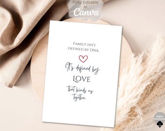 Happy Adoption Day Card | Printable Adoption Gift | Adoption Celebration Card | Digital Download