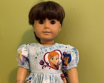 Frozen Elsa Anna Doll Dress: Fits 18" American Girl Doll