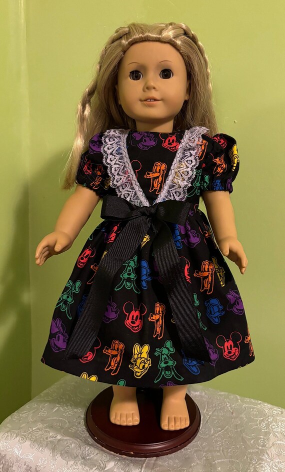 Great Doll Dress to Wear to Disney World With Colorful Disney Characters.  Any Doll Will Look Fashionable in This 18' Soft Body Doll Dress. - Etsy