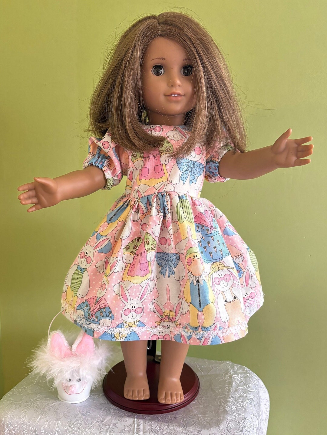 Pink Fuzzy Bunnies Dress