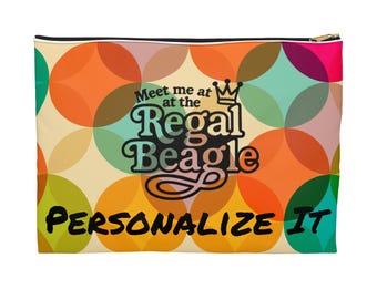 Bolsa de acessórios personalizada Sra. Roper - Estilo anos 70, lembrancinha de festa temática dos anos 70, presente Regal Beagle, prêmio Roper Romp, ótima para viagens, retrô