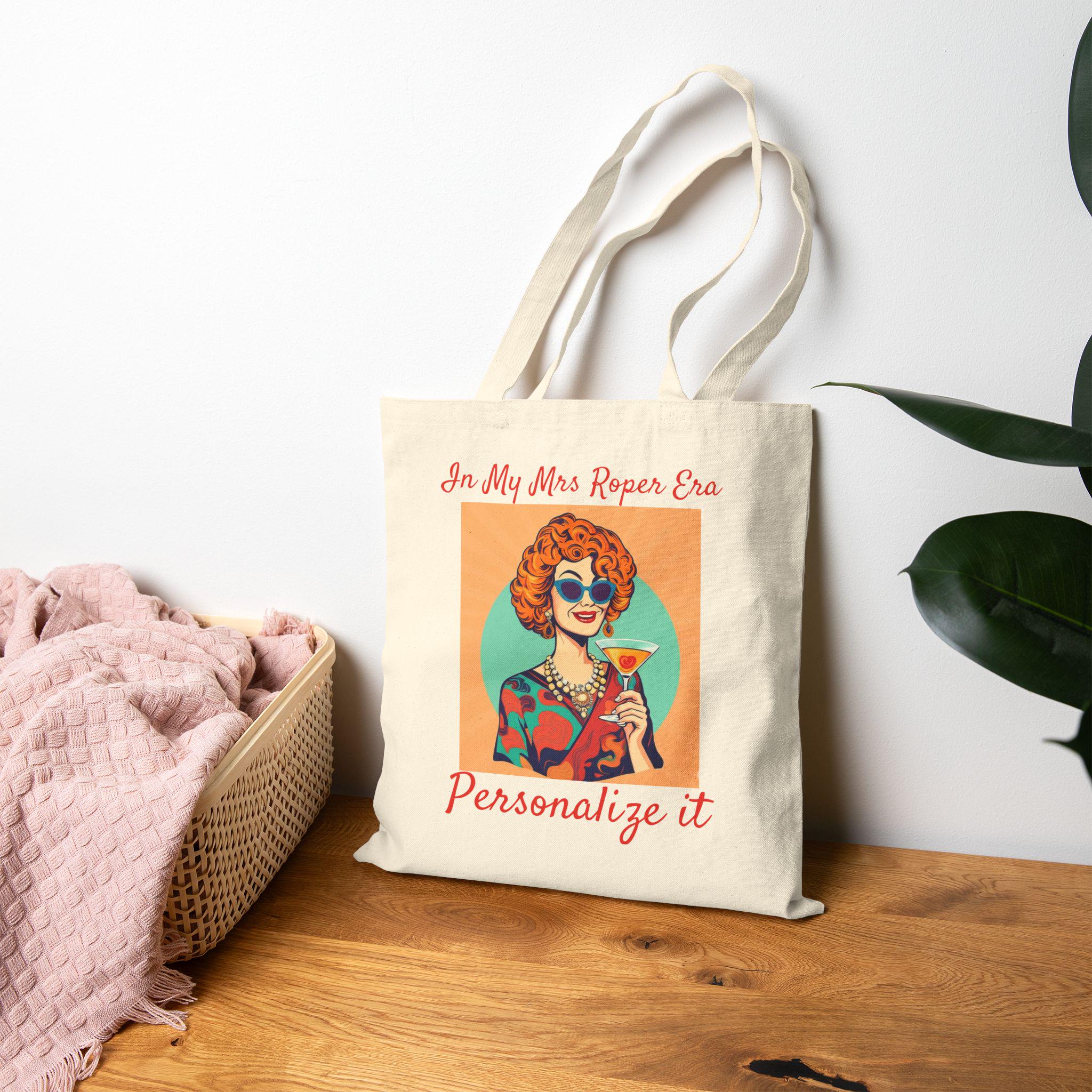 40 Retro Tote Bags: The Ultimate Fashion Accessory 8 Mrs Roper Cotton Canvas Tote Bag, Retro 70's Theme Gift, Martini,…
