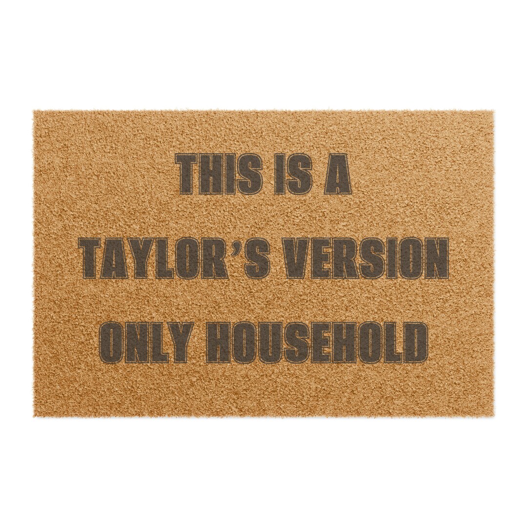 Doormat Taylors Version Taylor Swift Doormat Etsy