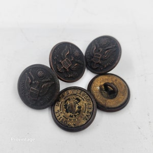 Antique WW1 Military Great Seal Uniform Button - Individual Button from Various Manufacturers - A1