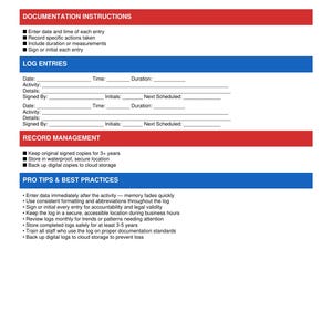 Registro de mantenimiento del generador / Suroeste de Florida / Registro en PDF imprimible / Preparación para huracanes
