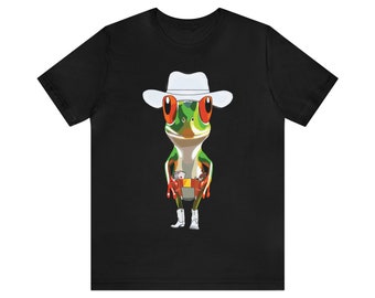 Frog Cowboy Unisex Jersey Short Sleeve Tee