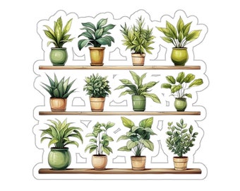 Potted Plants - Kiss-Cut Stickers