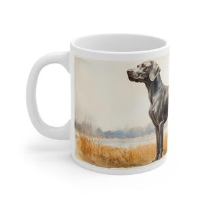 Weimaraner Print Mug: Ceramic Coffee Cup for Dog Lovers