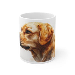 Labrador Print Coffee Tea Mug - Labrador Cup for Dog Lovers & Nature Enthusiasts, Perfect Gift for Home and Office