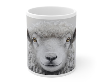 Hardwick-mok met schapenprint: keramische koffie- en theekop