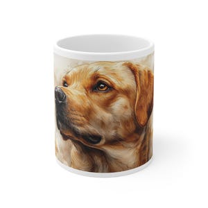 Labrador Print Coffee Tea Mug - Labrador Cup for Dog Lovers & Nature Enthusiasts, Perfect Gift for Home and Office