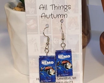 Finding Nemo Disney VHS Jewelry- Movie Dangle Jewelry- Ocean Theme