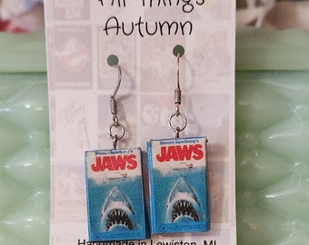 Jaws Mini VHS Jewelry- Movie Dangle Jewelry-gifts for girls
