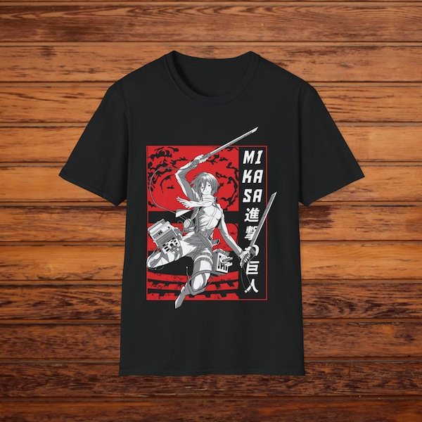 Mikasa T-Shirt - Anime Lover's Japanese Streetwear, Casual Tee for Daily Wear, Great Gift for Manga Fans