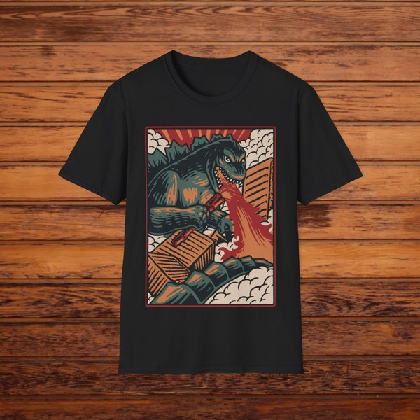 Kaiju Godzilla T-Shirt - Bold Cinema Icon Print, Comfortable Geek Fashion, Unique Monster Enthusiast Gift