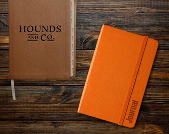 Engraved Leather Notebook: Personalized Journal, Custom Quote