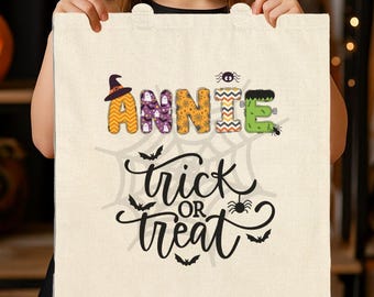 Pochette personnalisée pour Halloween : nom personnalisé, design effrayant